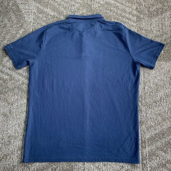 Oakley Hydrolix Polo Shirt Mens XL Blue Solid Performance Stretch Adult - Picture 6 of 8